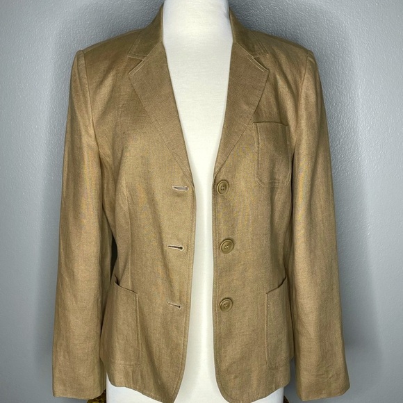 Talbots 100% Linen Jacket | Size 10 - Picture 1 of 5